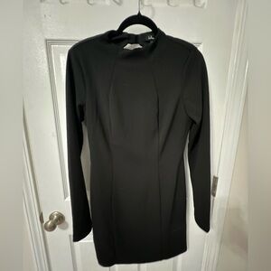 Lulu's Classic Black Long Sleeve Dress